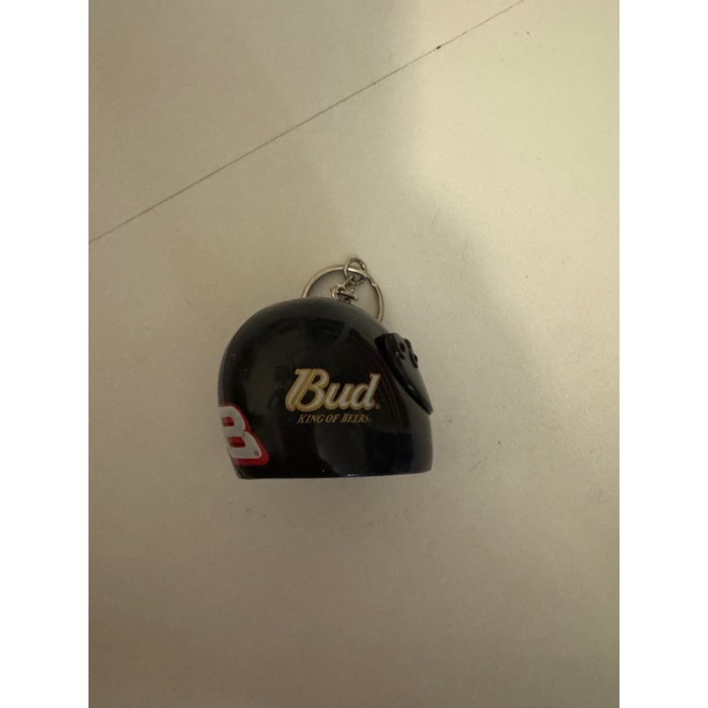 Budweiser Helmet #8 Keychain Black